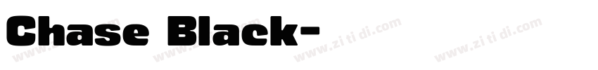 Chase Black字体转换